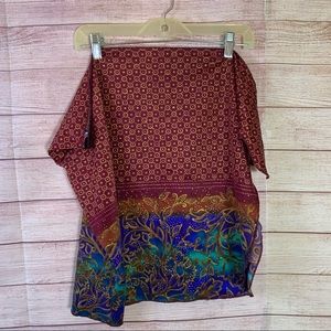 Jantzen Floral Swim Coverup Skirt Sz Large